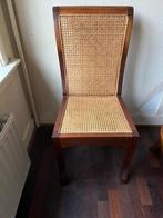 4 houten (eetkamer) stoelen, Huis en Inrichting, Stoelen, Ophalen, Gebruikt, Bruin, Vier