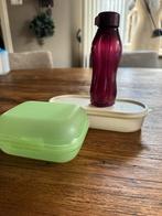 Tupperware set: fles, bewaardoos, sandwichbox, Huis en Inrichting, Keuken | Tupperware, Ophalen of Verzenden, Gebruikt, Wit, Overige typen