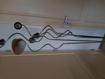 Staande lamp met kelken en e14 lampfitting  beschikbaar voor biedingen