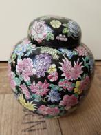 Gemberpot Chinees porselein met prachtige bloemen groot mode, Ophalen of Verzenden