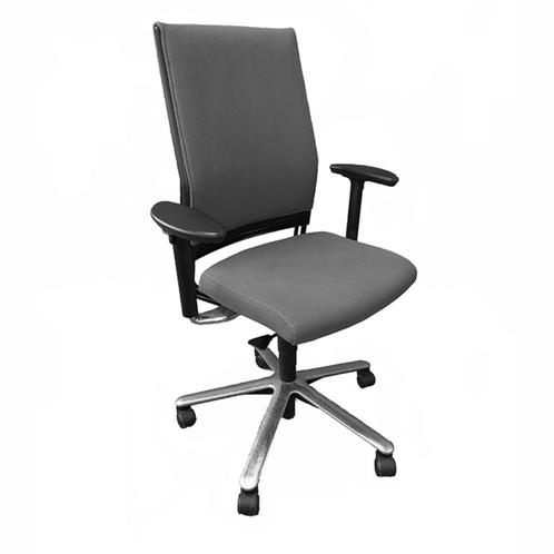 Klober Metric Grijs Bureaustoel, Huis en Inrichting, Bureaustoelen, Gebruikt, Bureaustoel, Grijs, Ophalen of Verzenden