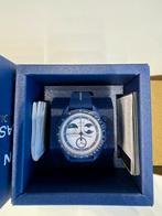 Swatch Omega Snoopy Beaver Moonshine Gold Mission Earthphase, Ophalen, Kunststof, Polshorloge, Nieuw