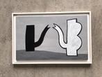 Klaas Gubbels, schilderij, zwart/wit/grijs, Antiek en Kunst, Kunst | Schilderijen | Modern, Ophalen