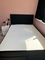 Jysk boxspring 140x200 - Nog Geen Jaar Oud!, Ophalen, Zwart, Tweepersoons, 140 cm