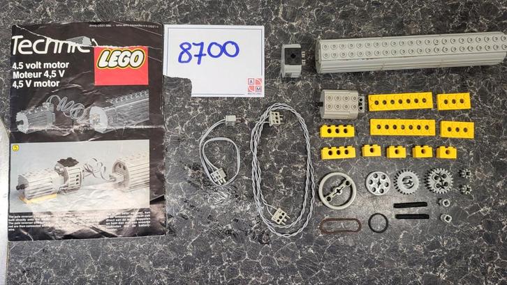 Lego Technic 8700 4,5V motor set compleet., Kinderen en Baby's, Speelgoed | Duplo en Lego, Gebruikt, Lego, Complete set, Ophalen of Verzenden
