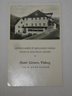ansicht buitenland hotel Löwen, Vaduz Liechtenstein 1960, Ophalen of Verzenden, 1940 tot 1960, Gelopen, Overig Europa