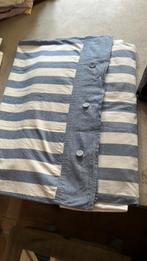 Overtrekbed 1 pers met sloop. 4 stuks dezelfde, Ophalen, Eenpersoons, Blauw, Dekbedovertrek