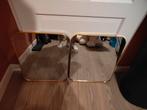 Twee gouden spiegels, Ophalen, Minder dan 50 cm, Zo goed als nieuw, Minder dan 100 cm