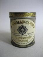 Oud blikje medisch astmapoeder apotheker Boom Arnhem, Ophalen of Verzenden, Gebruikt, Overige, Overige merken