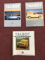 Simca/Talbot 1100 en 1100 bedrijfswagen brochures, Boeken, Auto's | Folders en Tijdschriften, Gelezen, Overige merken, Ophalen of Verzenden