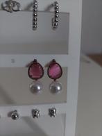 een paar grote Zinzi parel(namaak) oorbellen met steen, Sieraden, Tassen en Uiterlijk, Oorbellen, Verzenden, Nieuw, Knopjes of Stekers