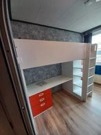 Ikea stuva hoogslaper wit/rood, Huis en Inrichting, Slaapkamer | Stapelbedden en Hoogslapers, Gebruikt, Hoogslaper, Ophalen