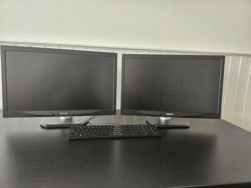 2x 23" monitor, Computers en Software, Monitoren, Gebruikt, 60 Hz of minder, DisplayPort, DVI, VGA, In hoogte verstelbaar, Draaibaar
