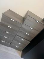 2 Ladekasten grijs/bruin, verkrijgbaar per stuk, Gebruikt, 3 of 4 laden, Minder dan 100 cm, 25 tot 50 cm