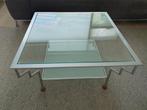 Glazen salontafel vierkant, Ophalen, 50 tot 100 cm, Vierkant, 50 tot 100 cm