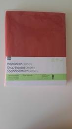 Topper 2  nieuwe jersey hoeslakens 90x200 kleur rood, Eenpersoons, Hoeslaken of Sloop, Nieuw, Ophalen of Verzenden