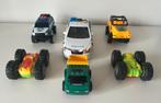 6 speelgoedauto’s politie politieauto truck jeep raceauto, Gebruikt, Ophalen of Verzenden