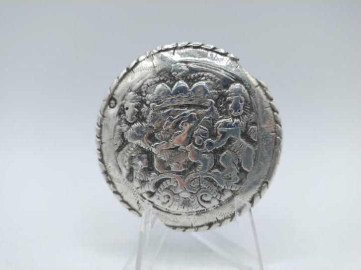 Zeeuws zilveren broeksknoop, Schoonhoven, 19e eeuws, Antiek en Kunst, Antiek | Goud en Zilver, Zilver, Verzenden