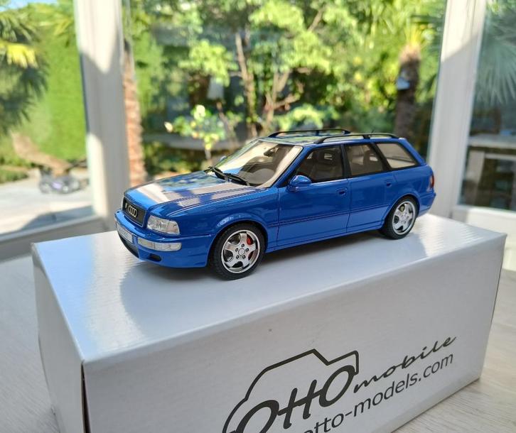 Audi RS2 Avant (B4) 1:18!!! - Nogaro Blue - 1994  OT091 OttO, Hobby en Vrije tijd, Modelauto's | 1:18, Zo goed als nieuw, Auto