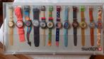 Grote collecties swatches jaren 80/90/00 (40+ horloges), Overige merken, Overige materialen, Met bandje, Polshorloge