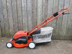 Sabo elektrische grasmaaier 36 cm maaibreedte, Tuin en Terras, Cirkelmaaier, Elektrische grasmaaier, Zo goed als nieuw, Opvangzak