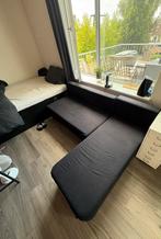 GRATIS zwarte slaapbank, Huis en Inrichting, Slaapkamer | Slaapbanken, Ophalen, 100 cm, Zwart, Tweepersoons