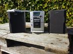 nieuwstaat philips midi stereotoren met cd radio en cassette, Audio, Tv en Foto, Stereo-sets, Philips, Cd-speler, Microset, Ophalen of Verzenden