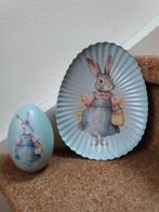 Blik ei en serveerschaal Pasen, Diversen, Pasen, Ophalen of Verzenden, Nieuw