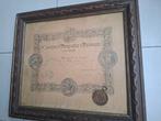1894 Oorkonde Prijs  "Concours d'Horlogerie  á Besancon", Ophalen of Verzenden