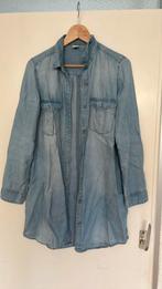 H&M lange lichte spijkerblouse mt 38, Ophalen of Verzenden, Gedragen, Maat 38/40 (M), Blauw