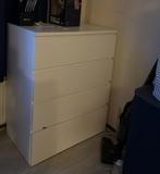 IKEA MALM KAST 80x100 (wit mat), Huis en Inrichting, Kasten | Ladekasten, Ophalen, 50 tot 100 cm, Zo goed als nieuw, Minder dan 100 cm