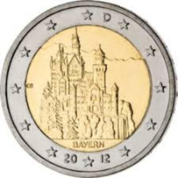 Duitsland - 2 euro 2012 - Neuschwanstein F ( Stuttgart ) beschikbaar voor biedingen