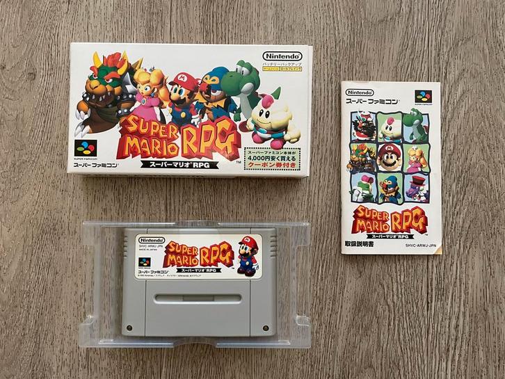 Super Mario RPG SNES Super Nintendo Famicom SFC CIB NTSC, Spelcomputers en Games, Games | Nintendo Super NES, Zo goed als nieuw