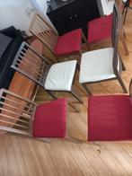 6 IKEA Ekedalen-stoelen - licht- en donkerbruin, Huis en Inrichting, Stoelen, Ophalen, Hout, Gebruikt, Bruin