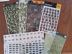 8X STICKERS LETTERS CIJFERS ALPHABET JOURNAL PLANNER KAARTEN, Ophalen of Verzenden, Nieuw, Versiering of Embellishment