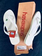 Nieuwe Havaianas Slippers Unisex Brasil Logo Maat 41-42 Wit, Kleding | Dames, Schoenen, Slippers, Wit, Nieuw, Ophalen of Verzenden