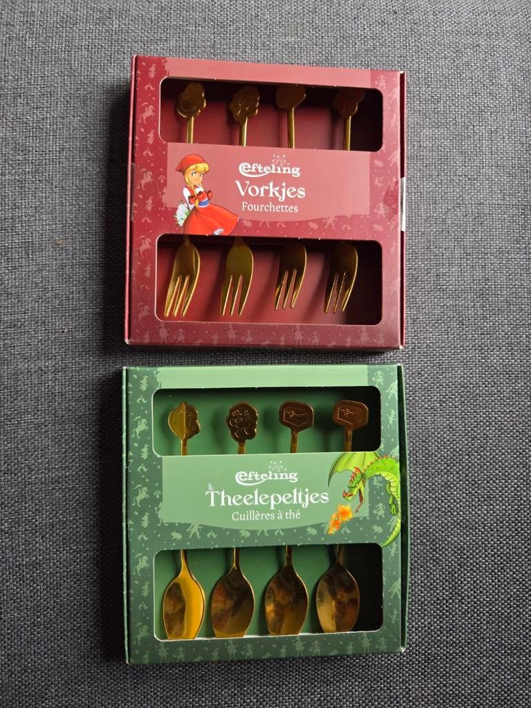 Efteling Lepeltjes en Vorkjes Set, Verzamelen, Efteling, Nieuw, Gebruiksvoorwerp, Ophalen of Verzenden