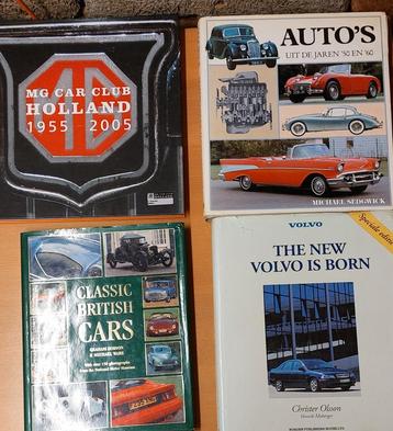 4 boeken oldtimers mgb volvo etc. 