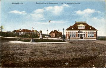 Amersfoort  Tramstation + borstbeeld. J. van Oldenbarneveld beschikbaar voor biedingen