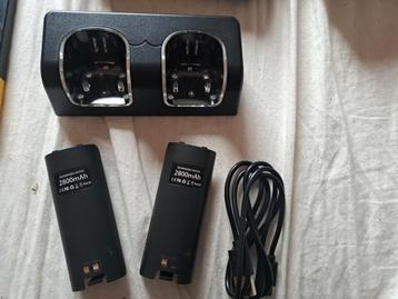 Wii Remote Oplader + Batterijen beschikbaar voor biedingen