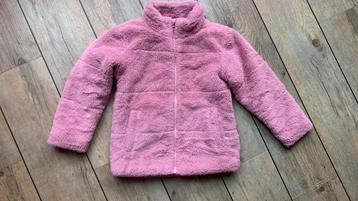 Roze fluffy jas van Name it maat 128 beschikbaar voor biedingen