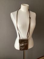 Bronzen Schoudertasje leer kerst Nieuw, Sieraden, Tassen en Uiterlijk, Tassen | Damestassen, Ophalen of Verzenden, Zo goed als nieuw