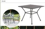 Tuintafel vierkant 90 x 90 cm grijs gepoedercoat staal, Info@edvonline.nl, Vierkant, Nieuw, Ophalen of Verzenden