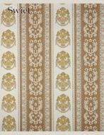 3718 Klassiek roze barokbehang  bloemen en sierkrullen swiet, Ophalen of Verzenden, Minder dan 10 m², Roze