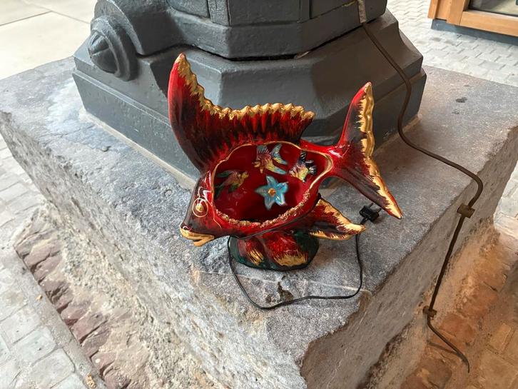 Vallauris Vis Lamp, Jaren 50-60, Antiek en Kunst, Antiek | Keramiek en Aardewerk, Ophalen of Verzenden