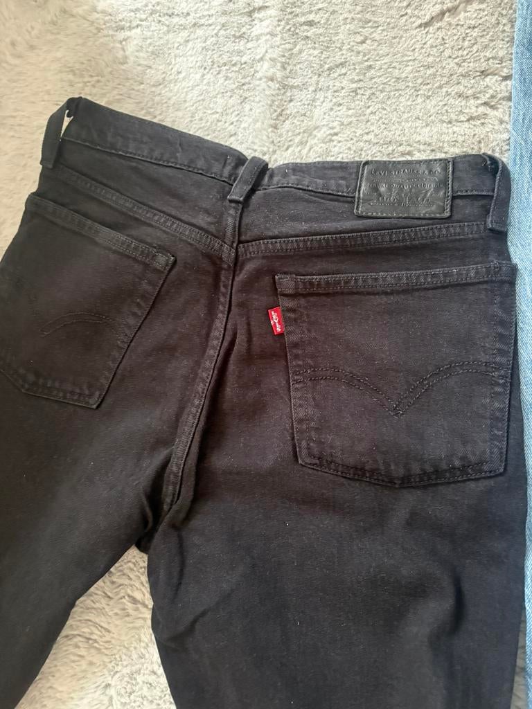 Levi’s Wedgie Straight Black W28L28, Ophalen of Verzenden, Zo goed als nieuw, Zwart, W28 - W29 (confectie 36)
