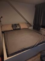 Ikea MALM Tweepersoonsbed 160x200 + Lades & Lattenbodem, Huis en Inrichting, Slaapkamer | Bedden, Ophalen, Gebruikt, Wit, Tweepersoons