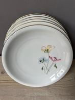 Kahla gebaksborden klaproos Vintage 6 stuks, Ophalen of Verzenden