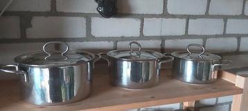 Pannenset 3 stuks beschikbaar voor biedingen
