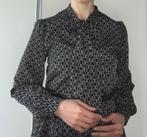 ELLI WHITE midi/maxi jurk kettingprint, strikhals maat S, Kleding | Dames, Wit, Ophalen of Verzenden, Maat 36 (S), Onder de knie